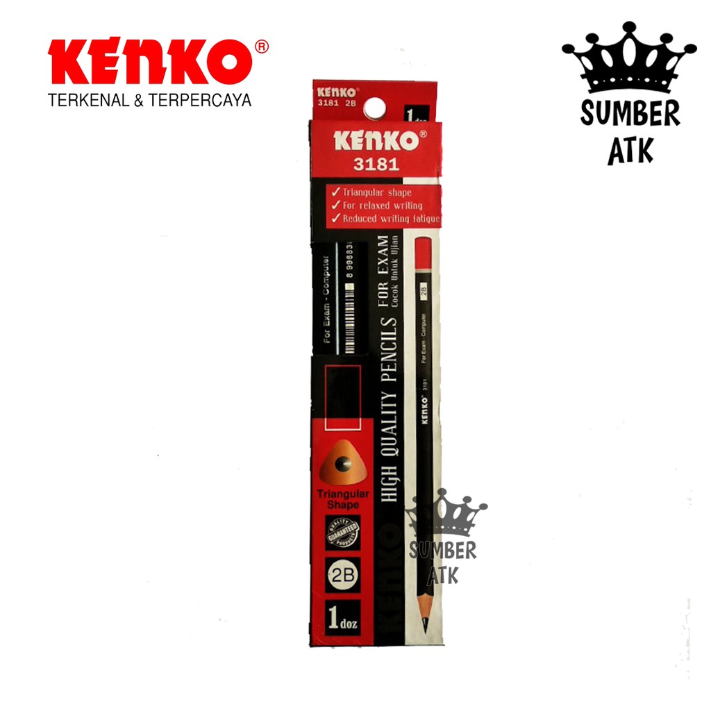 

Pensil Pencil 2B-3181 KENKO Triangular
