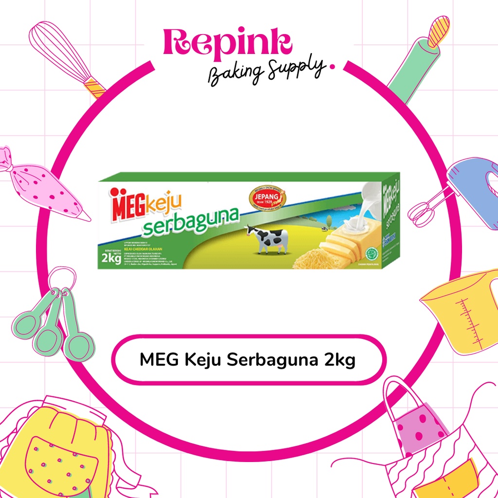 

MEG Keju Serbaguna 2kg | Keju Cheddar MEG Serbaguna 2kg