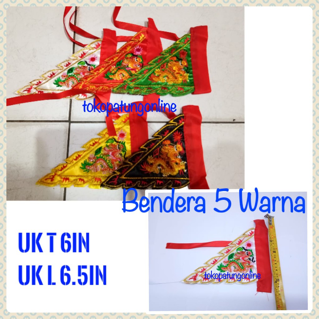 Bendera Naga 5 Warna Bordir 06