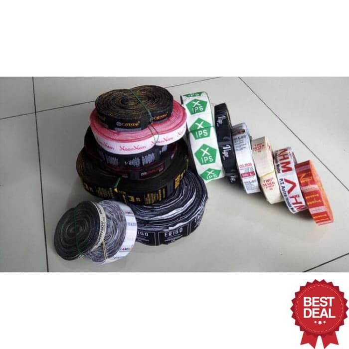 

NEW SALE Woven label rajut grosir( gratis potong) BEST.