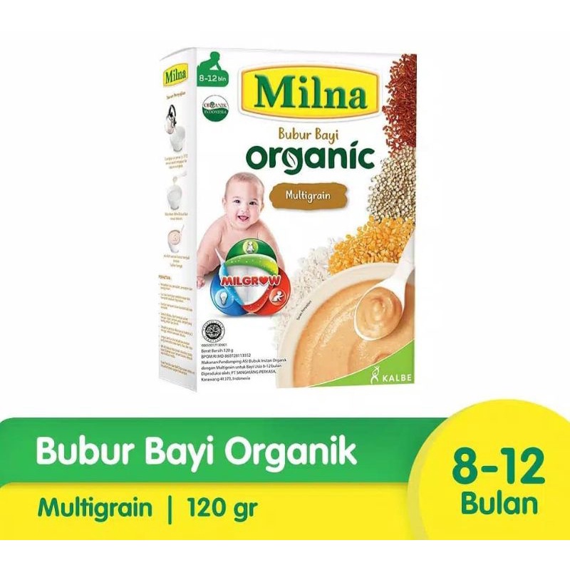 Milna Bubur Organik MPASI 6+ dan 8+ Bulan