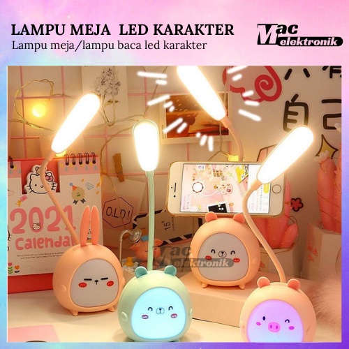 LAMPU MEJA LED DEER / LAMPU BACA / LAMPU BELAJAR / READING LAMP / LAMPU MEJA BELAJAR ANAK KARAKTER LUCU