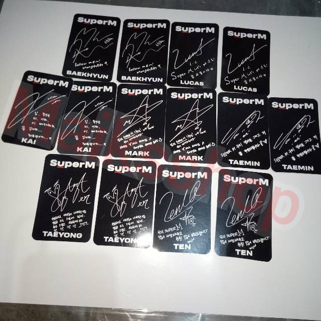 (BISA SATUAN) Super M Jopping Photocard Kpop