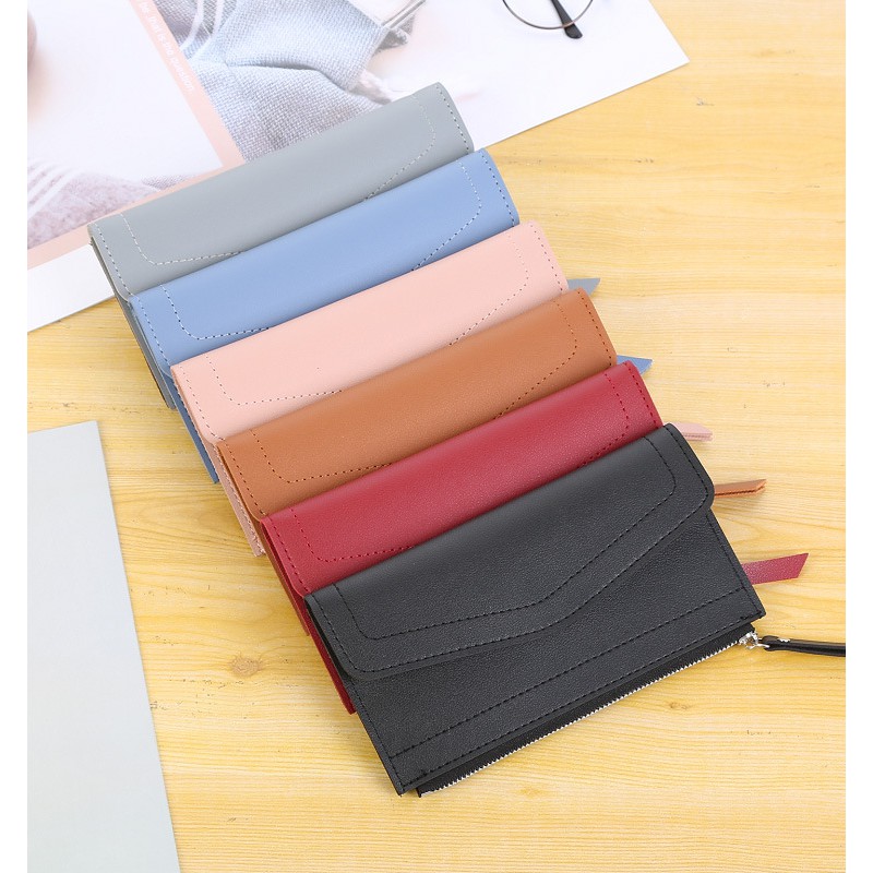 Dompet Resleting Tipis Panjang Lipat Lomenia Wallet - LOD025