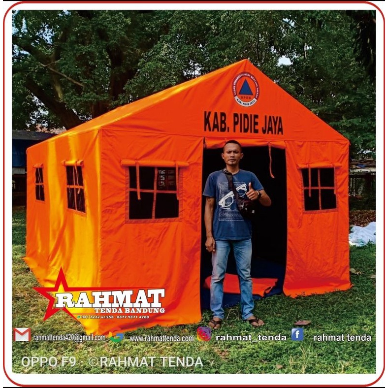 Tenda Posko KOAMANDO BPBD Dinas Darurat Uk 3M X 4M