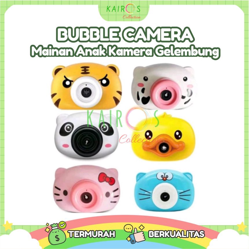 Mainan Anak Gelembung Busa Bubble Camera Karakter Electric