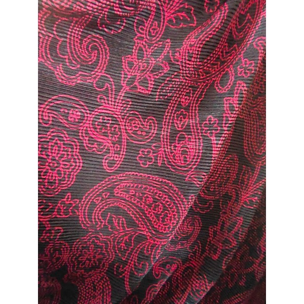 Bahan kain meteran Plisket motif Sa488Mr harga per 0,5 meter