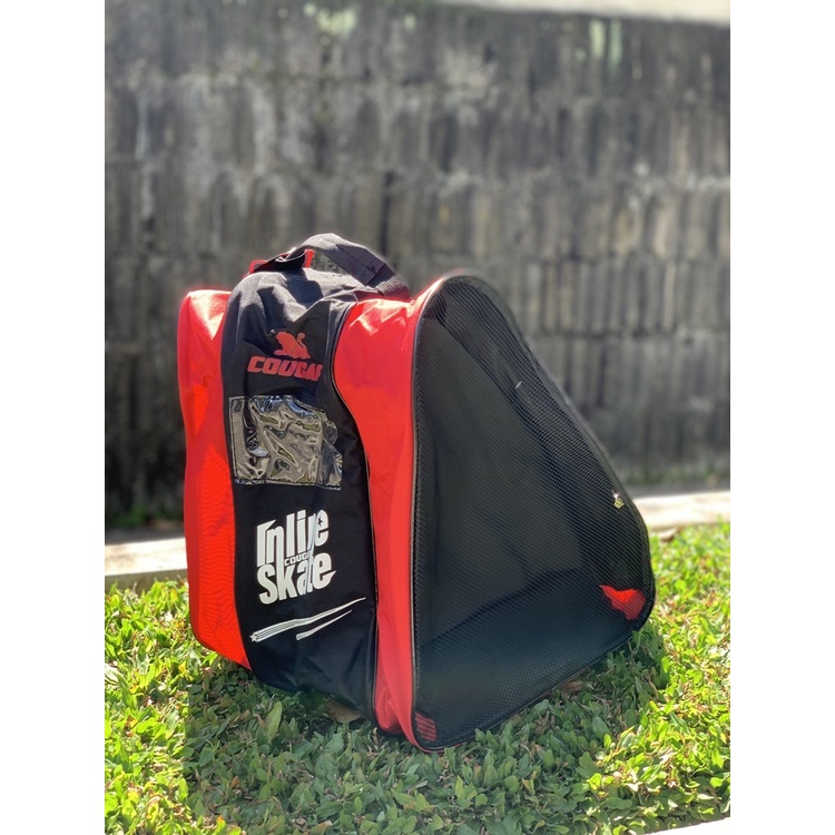 Tas Selempang Sepatu Roda | Merk Cougar - Black Red