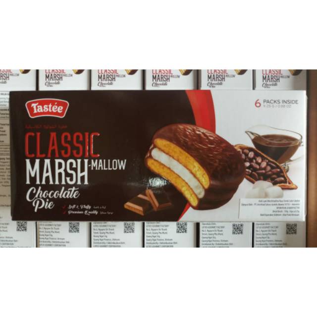 Tastee Choco Pie Classic / Matcha / Coconut / Banana 150gr