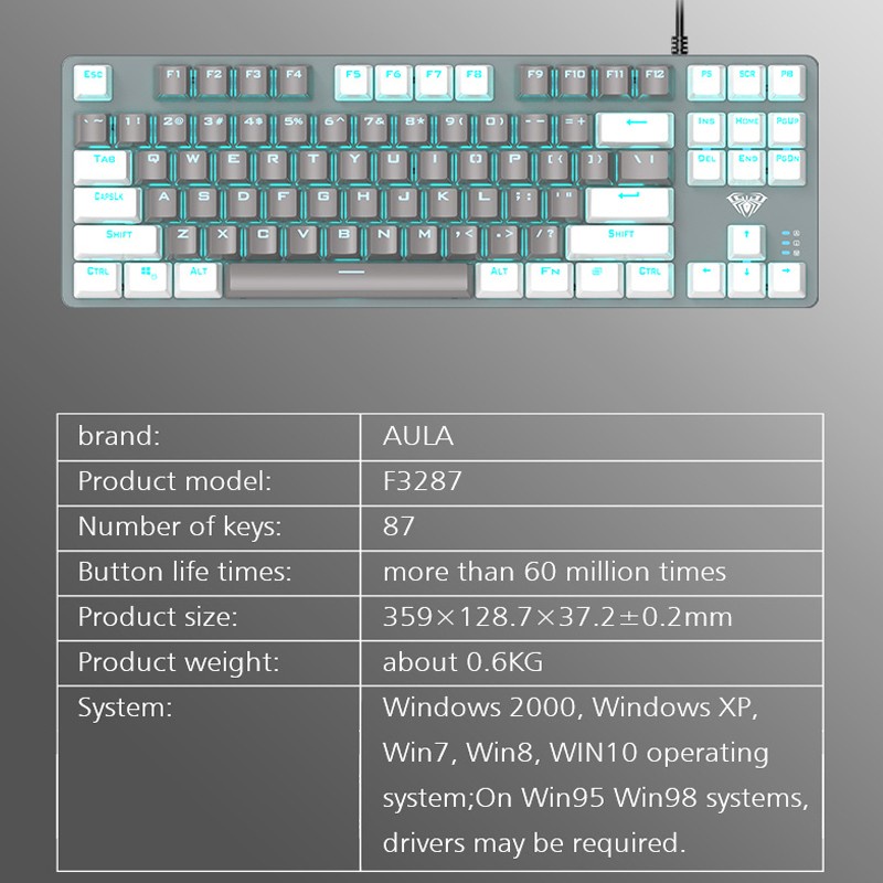 Aula F3287 / Keyboard Gaming Aula F 3287