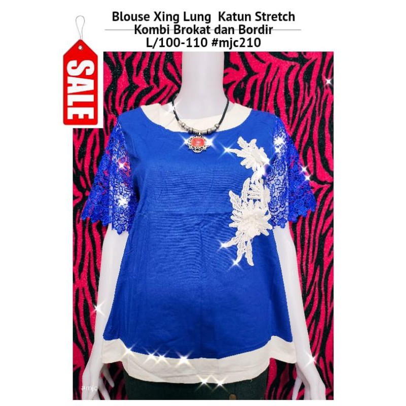 SALE Blouse Xing Lung Katun Stretch