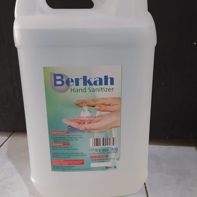

Handsanitaser ukuran 5 liter cair dijamin murah