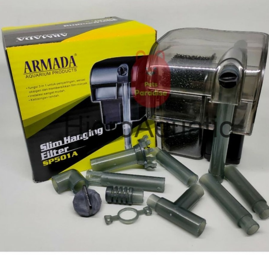 Mesin filter aquarium gantung 501 / Hanging / water pump / power head / Mesin pompa / filter samping