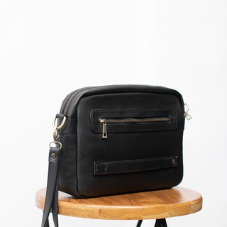 STANFORD black hand bag/ tas ipad / clutch - sling bag The