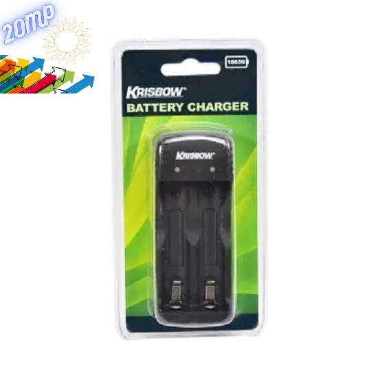 Charger Usb Baterai 18650 2 Slot 5V Krisbow USB CHARGER 5V 2SLOT