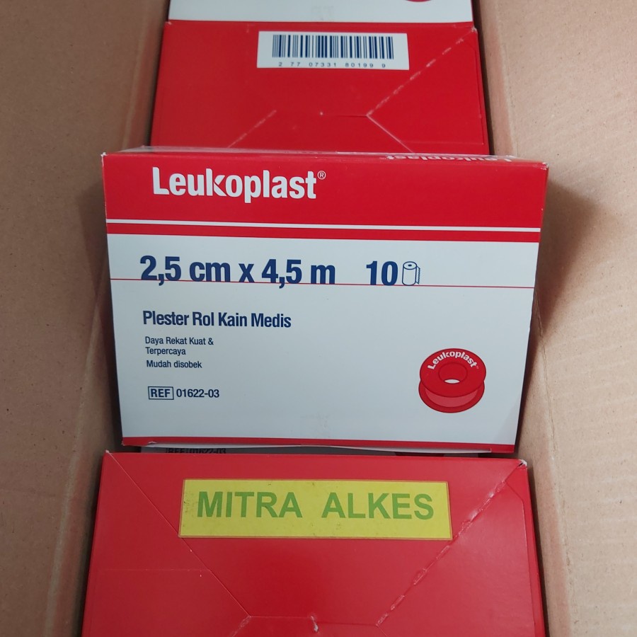 Leukoplast 2,5 cm x 4,5 m. Plester Rol Kain Leukoplas 2.5 cm x 4.5 m. 1 in inci inch / 1 ''