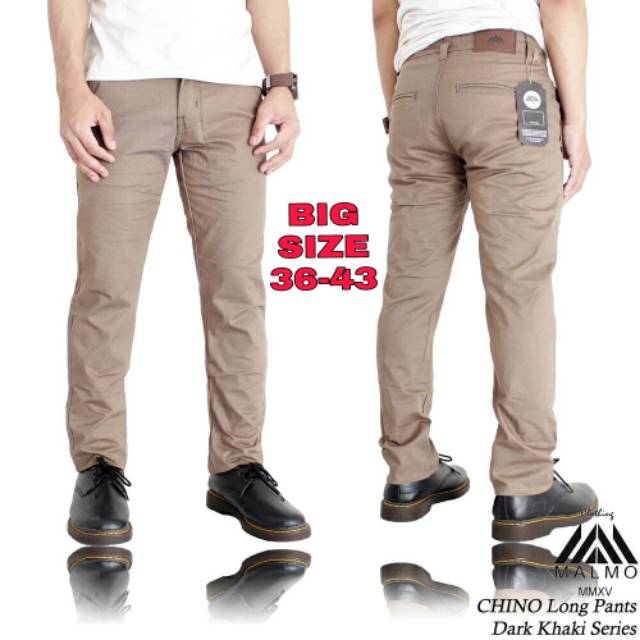 (COD BAYAR DI TEMPAT)CELANA CHINO BIG SIZE / CELANA CHINO PRIA