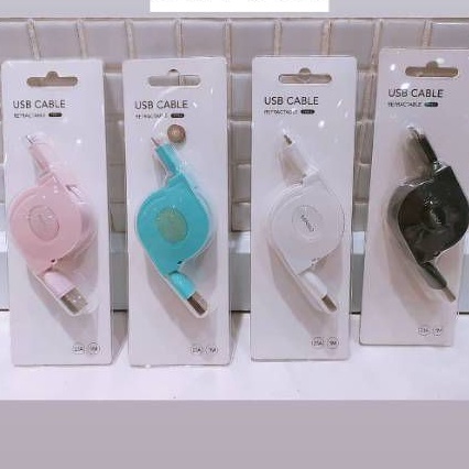 Miniso Recratable USB Cable Type C charger handphone type C
