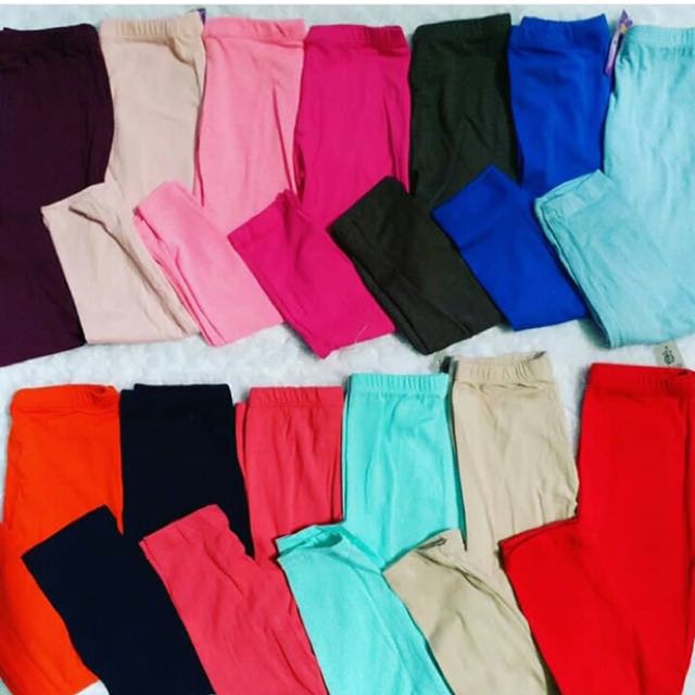 Legging polos panjang anak usia 5-10th