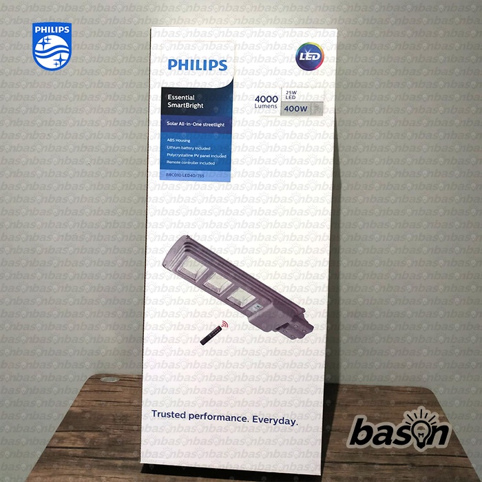 PHILIPS BRC010 LED40 4000lm 22W Solar Street Light Lampu PJU Tenaga Surya