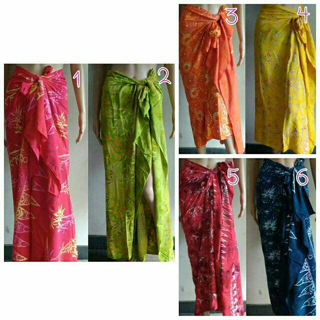 Kain pantai bali tebal tanpa rumbai / kain stem batik