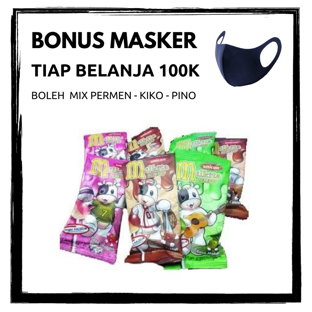 

Permen Susu Milkita Lolipop Hanger Karton Isi 6 Pack @36 Pcs