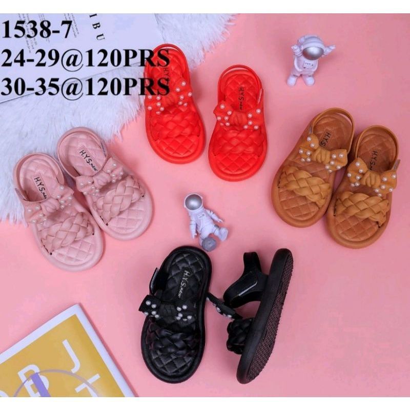 HYS 1538-7 KEPANG PITA MUTIARA / SANDAL ANAK LUCU