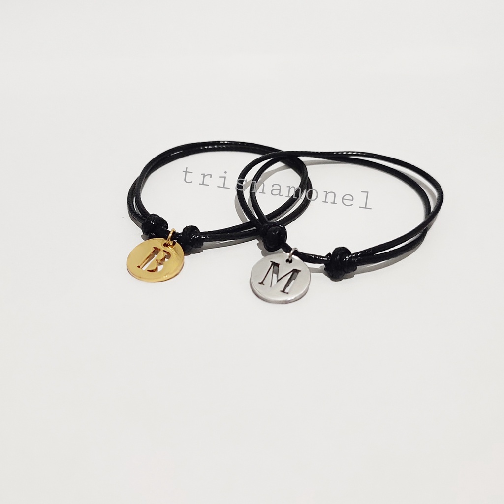 GELANG TALI CUSTOM HURUF SUKA-SUKA