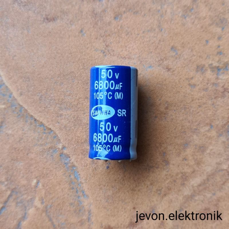 Capasitor Elco 6800 uf 50 v volt NCH Original kapasitor elko 6800uf 50v Asli Ori