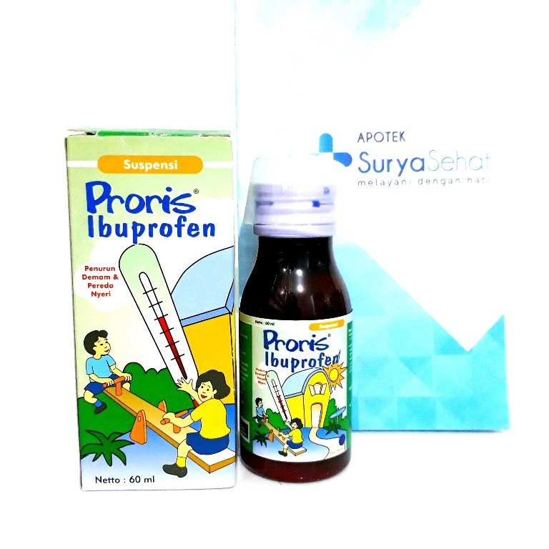 Pharos Proris 60 ml/ Proris Forte Suspensi 50 ml Penurun Demam dan Pereda Nyeri diatas 1 tahun