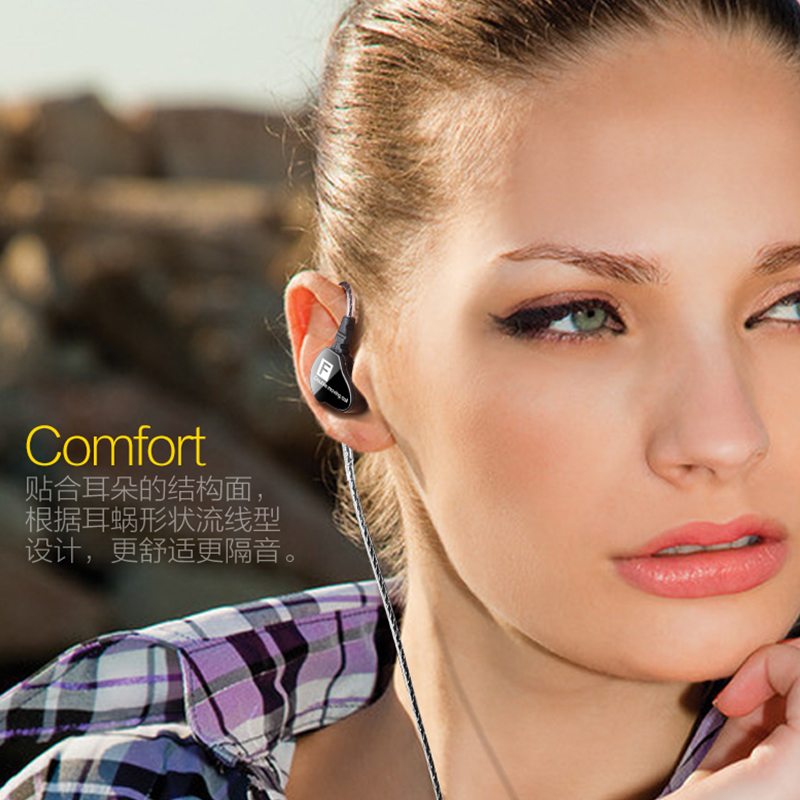 QKZ Dual Driver Earphone HiFi Dengan Mic - QKZ-CK9