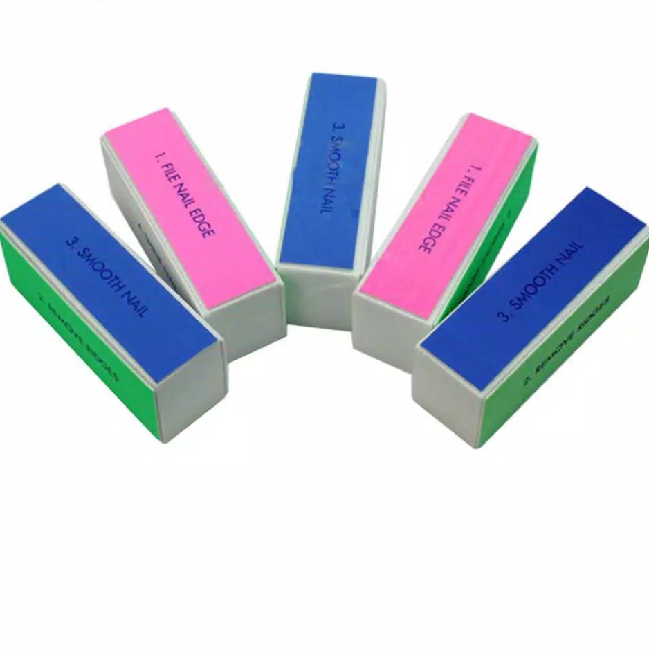 Nail Buffer Block Buffer Kuku / Sanding Block 4 Sisi Portabel Untuk Kuku Manicure