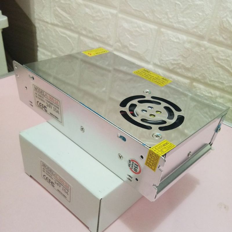 Power Supply 15A 24V + Fan Slim