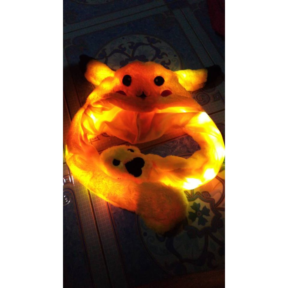 Dancing PIKACHU LED Tik tok hat topi PIKACHU korean style