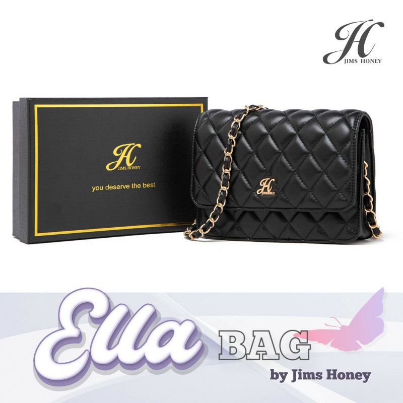 ELLA BAG JIMSHONEY 100% ORIGINAL WITH BOX TAS SELEMPANG WANITA CLUTCH FASHION IMPORT MURAH COD