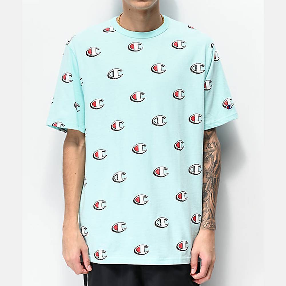 champion all over print shirt