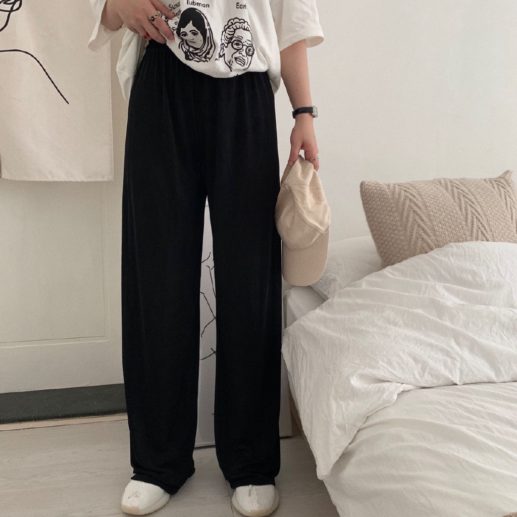 Celana Panjang Casual Wanita Model High waist Dengan Celana Panjang Casual Wanita Model High waist Dengan