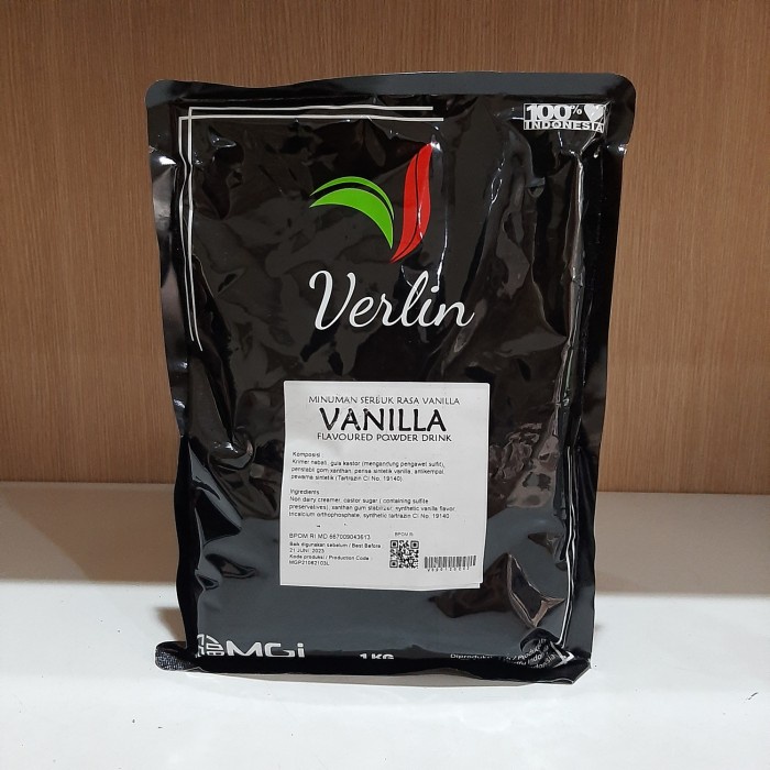 

(BISA COD) VERLIN Bubuk Minuman rasa VANILLA / Verlin Bubble Drink 1kg