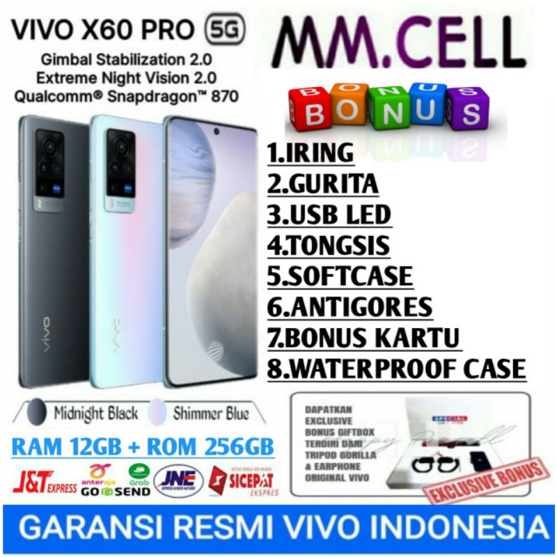 VIVO X60 PRO RAM 12/256 GB GARANSI RESMI VIVO INDONESIA