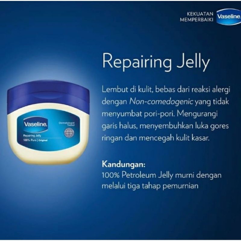 Vaseline Repairing Jelly cocok untuk kilit kering