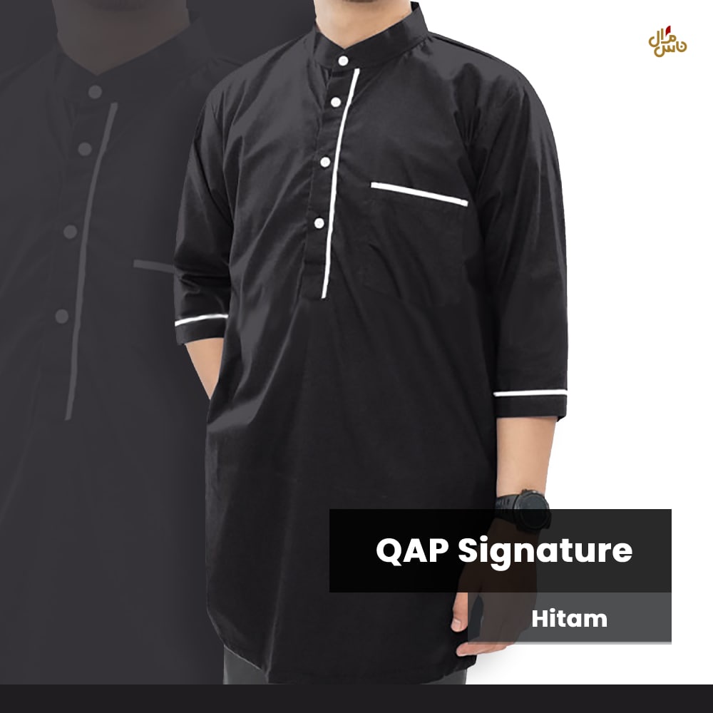 Kurta Koko Pakistan Qap Qomishu Original Bahan Katun Signature