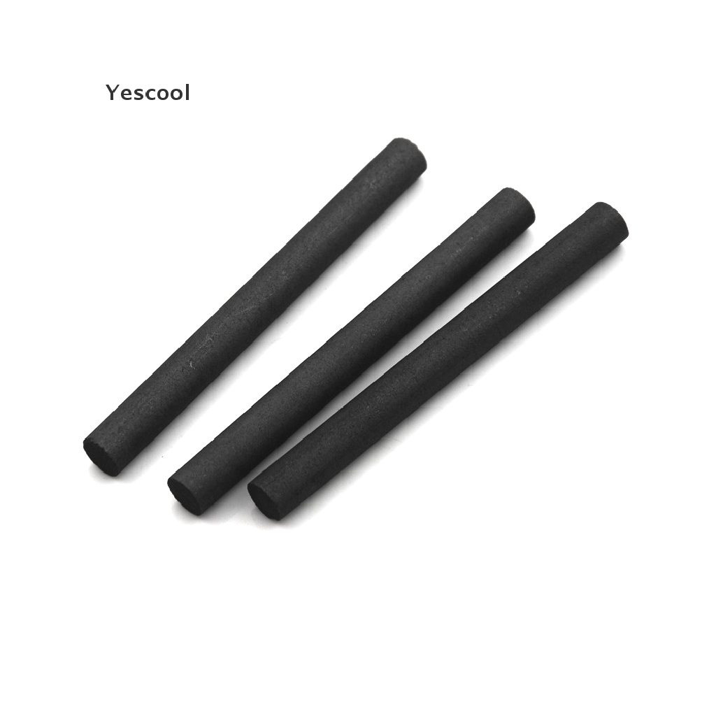 Yescool 3Pcs / Lot Batang Silinder Elektroda 99.9% Karbon Untuk Las