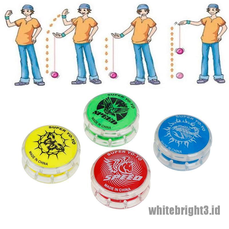 {white3} 1Pc Magic YoYo ball toys for kids colorful plastic yo-yo toy party