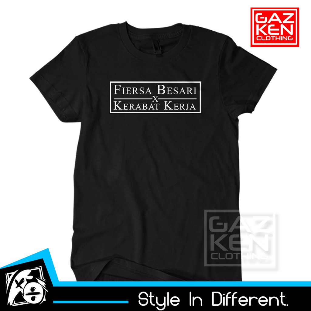 Kaos Fiersa Besari  X Kerabat Kerja Baju Cotton Combed 24s Kualitas Distro