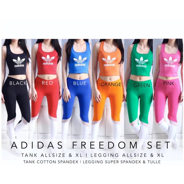 ADS FREEDOM SET - BAJU SENAM - BAJU OLAHRAGA WANITA - BAJU ZUMBA