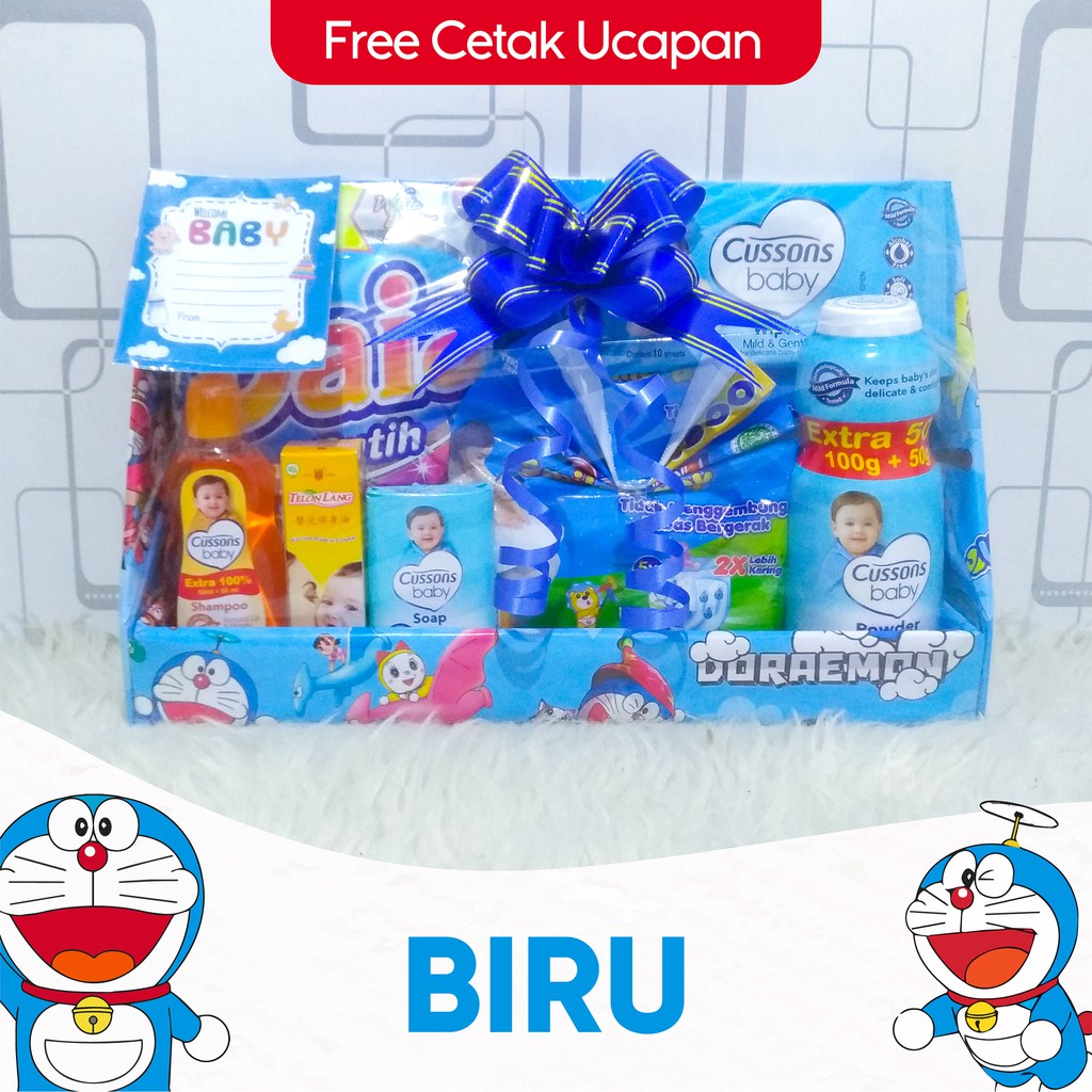 PARCEL BAYI TANPA BAJU MURAH BABYGIFT KADO LAHIRAN PARSEL BAYI-BIRU
