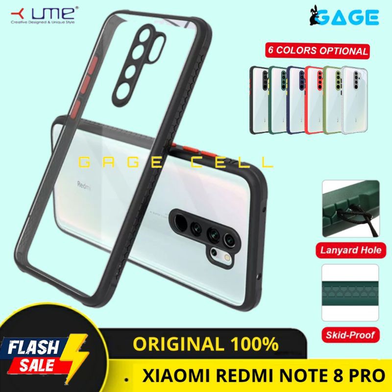 ORIGINAL ✅ SOFTCASE CASE HYBRID FUZE CRYSTAL XIAOMI REDMI NOTE 8 PRO CASING HARDCASE REDMI NOTE 8PRO