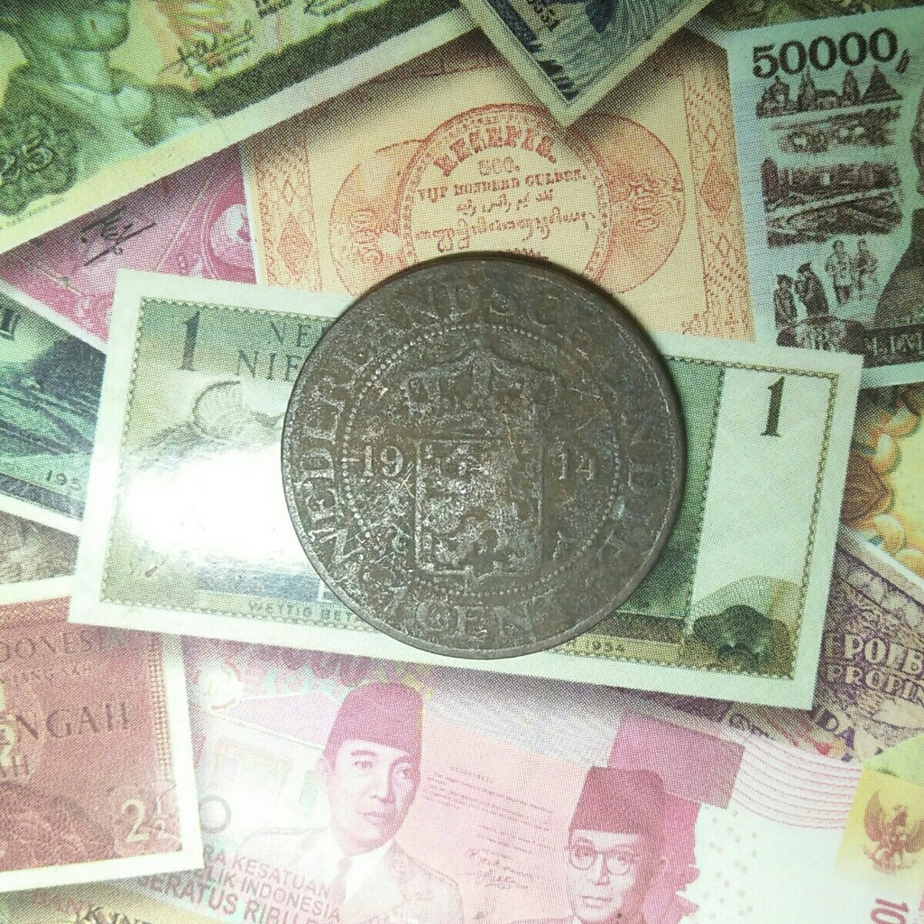 Exc 042 - Koin 1 Cent 1914 Benggol 1914