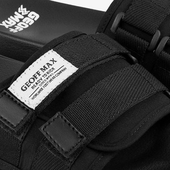 Terpercaya Geoff Max Official - Freddo Black | Slippers | Sandal Pria