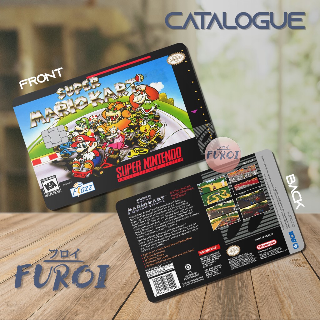 Kartu Flazz BCA | Kartu Emoney Mandiri | Mario Kart Box Art